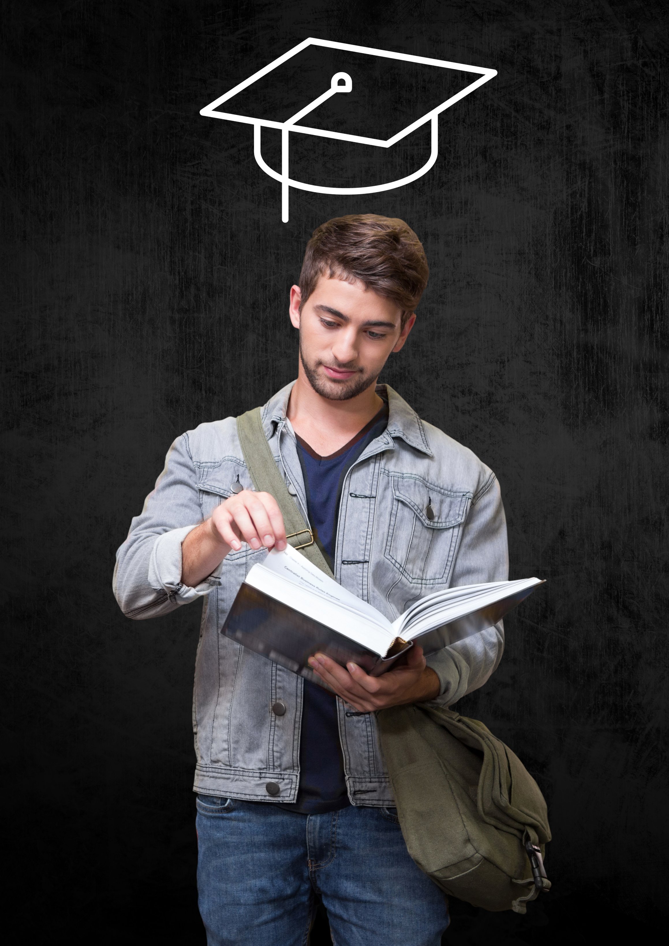 Student preparing a study abroad application